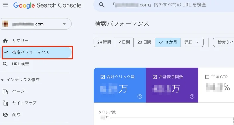 サーチコンソールの「検索パフォーマンス」機能